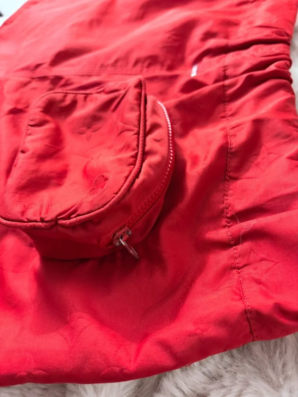 Louis Vuitton 3D Pocket Monogram Board Shorts Red